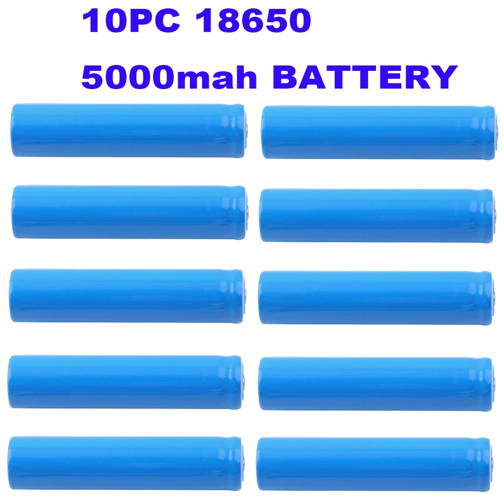 Originele batterijen 10Pack 18650 5000mAh Oplaadbare lithium batterij voor Zaklamp Fakkel En Speelgoed # G2