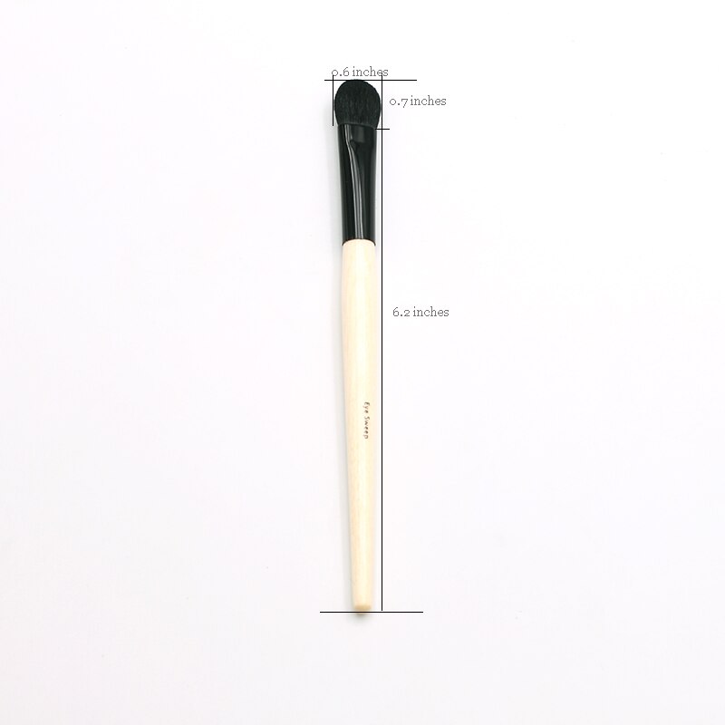 Long Wood Handle Soft Hair Round Paddle Shape Large Eye Sweep Brush