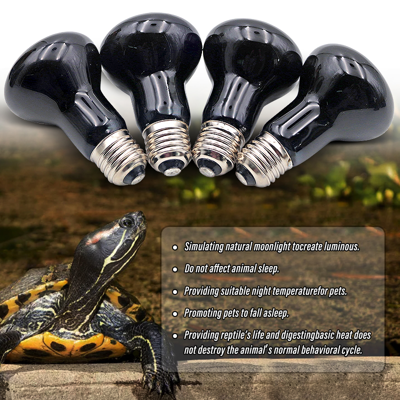 Lámpara de calefacción para mascotas, luz nocturna de calor para reptiles y serpientes, lámpara de serpiente anfibia, bombilla de calor para reptiles, luz UV AC220-240V