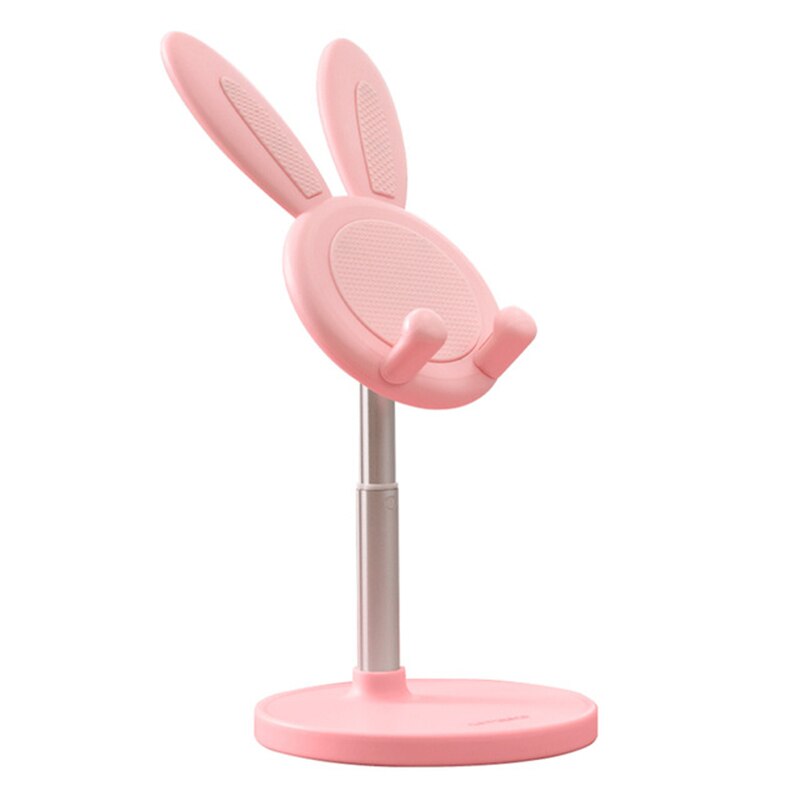 2022 Leuke Bunny Telefoon Houder Desktop Mobiele Telefoon Stand Hoogte Hoek Verstelbare Voor Iphone 11 12 Ipad Mooie Konijn Tablet ondersteuning: pink