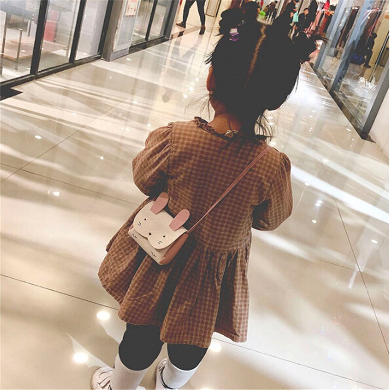 Neue Heiße Mädchen PU Geldbörse Tasche Brieftasche Kinder Kaninchen Eine Schulter Tasche Kleine Geldbörse Ändern Brieftasche Kinder tasche