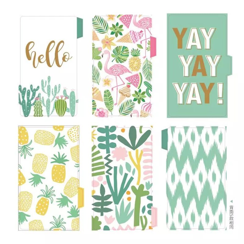 5 Stuks Vintage Bloem Kawaii A5 A6 Losse Blad Spiraal Bindmiddel Index Separator Pagina Verdelers Voor Lovedoki Dagboek Boek Briefpapier