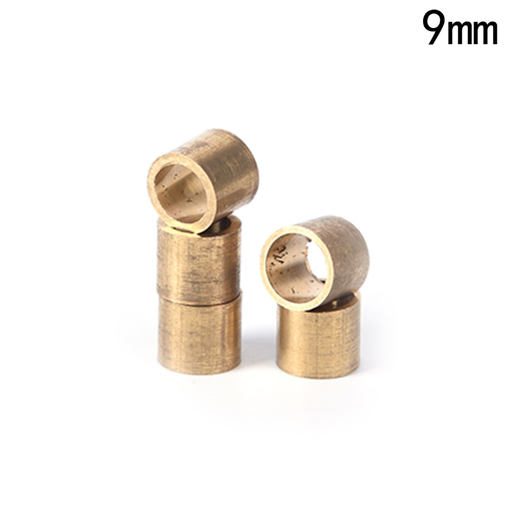 5 stuks 9/10mm biljart snooker koperen ferrule messing snooker poolkeu ferrules keu reparatie gereedschap accessoires: 9mm