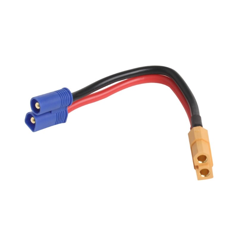 For RC Lipo Battery EC2 Male Banana Connector To XT60 Plug Female Wire Adapter