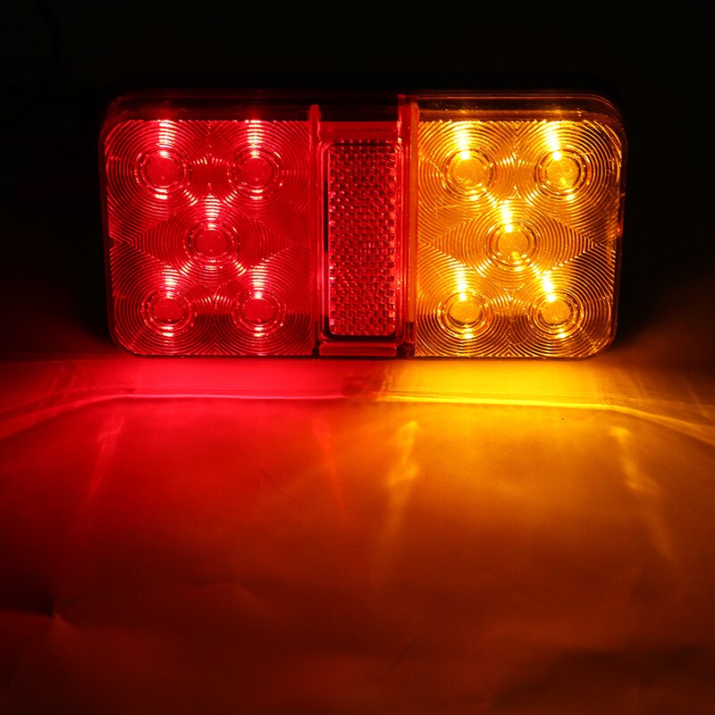 2 Stuks 12V Led Achterlicht Achterlicht Richtingaanwijzer Stop Lamp Remlicht Voor Auto Auto Truck trailer Caravan Onderdelen