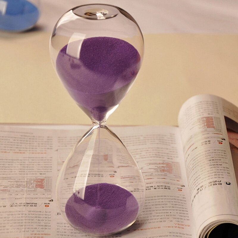 Reloj de arena de 5 minutos, contador de tiempo de arena, temporizador de cuenta, , decoración del hogar, Color aleatorio