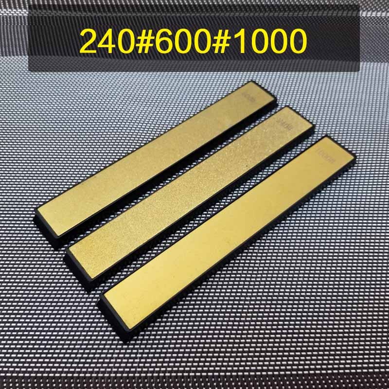 Golden Diamond Plate Kitchen Knife Sharpener Stone Whetstones Knife Sharpening Tool: 3 pcs combination B