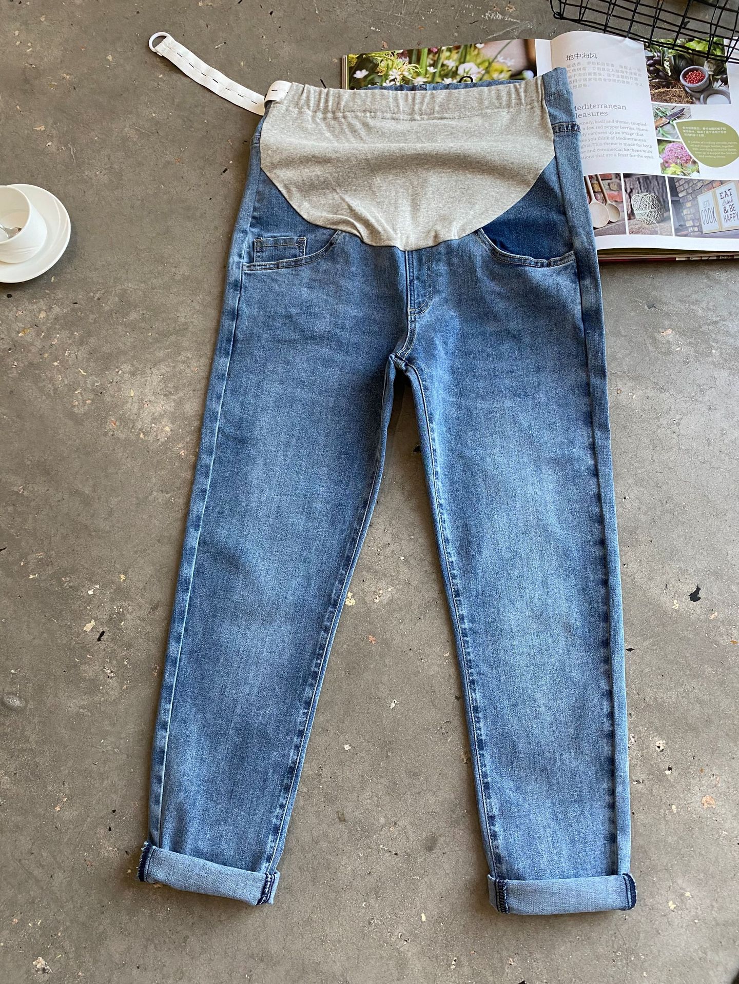 jeans donna elastico in vita