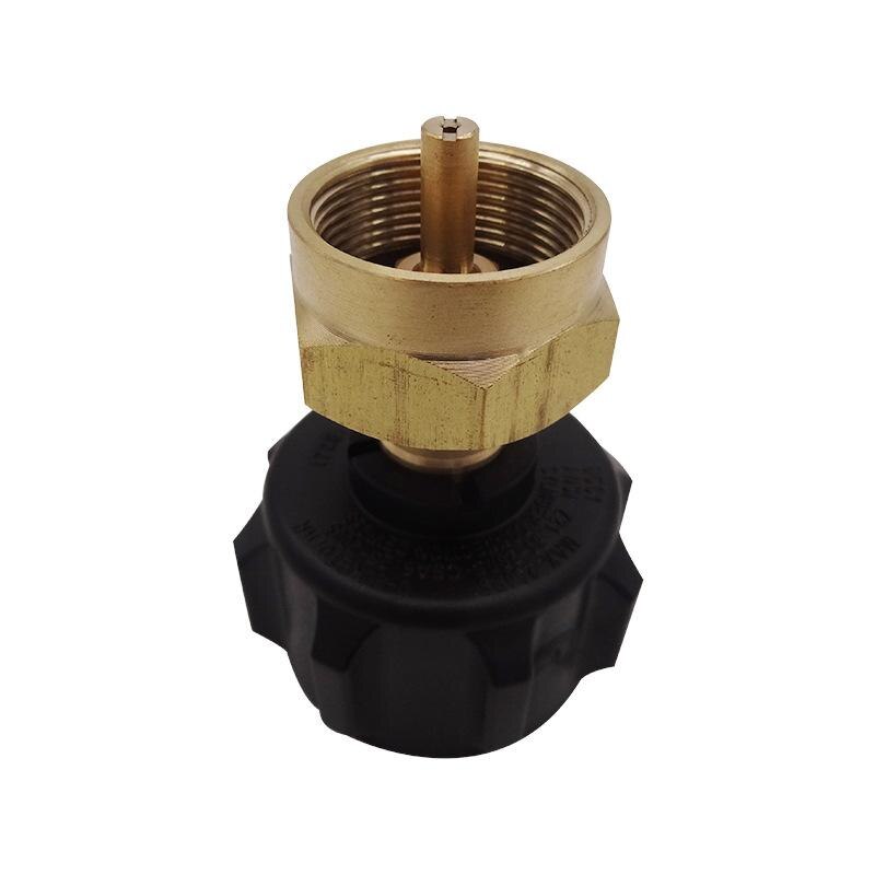 1 lb gass propan tank flasker regulator ventil refill adapter komfyr utendørs camping fotturer grill matlaging regulator ventil
