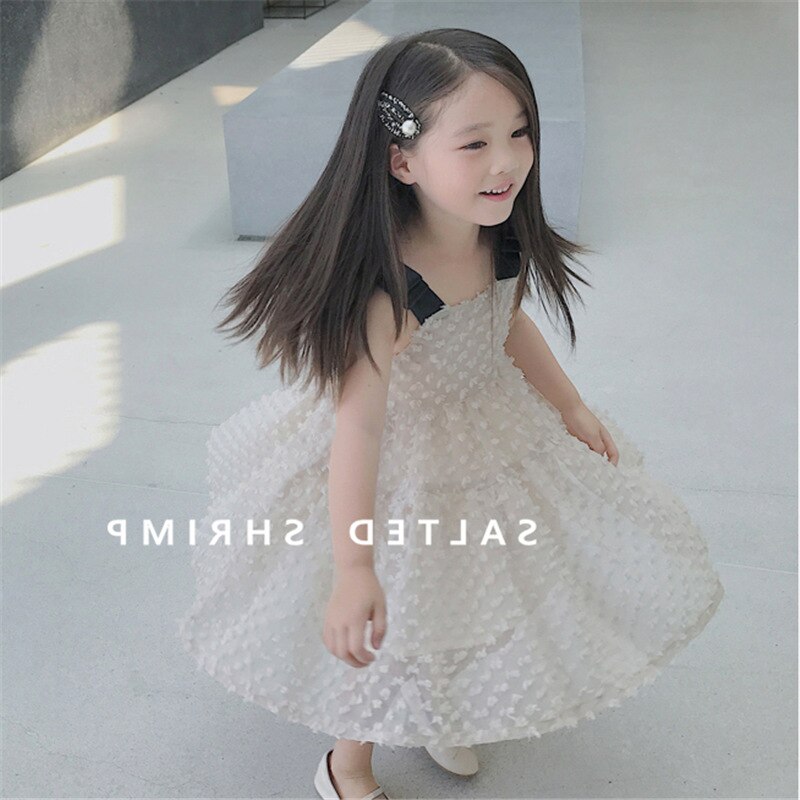 Summer Girls Short Sleeve Dress Girls Slip Dress