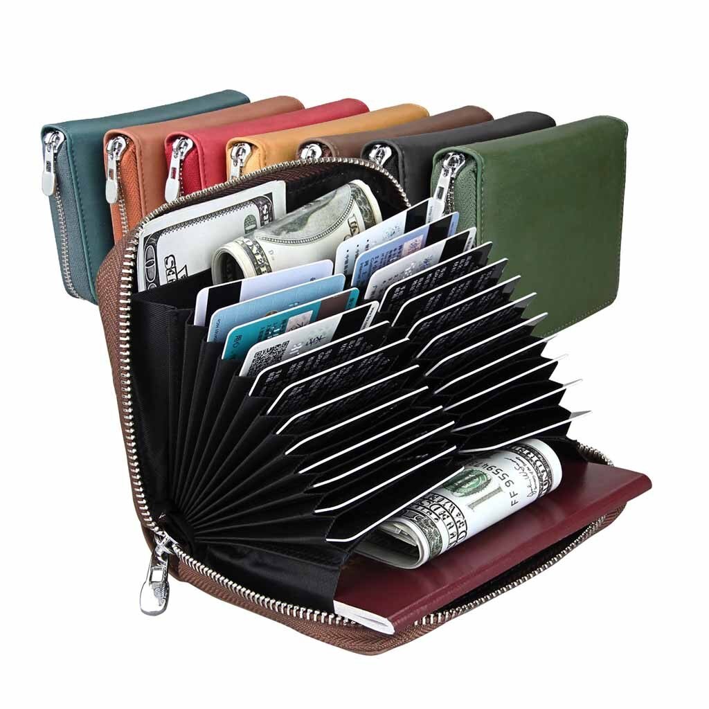 Portemonnee Pu Leer 24 Bits Card Case Vrouwen Business Bank Kaarten Houder Mannen Credit Paspoort Card Bag Id Paspoort card Wallet # G30