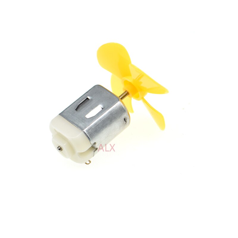 5 SETS dc MICRO 130 reductiemotor met fan blade Kleine propeller 3-6 V VOOR ARDUINO DIY experiment 3 V 6 v