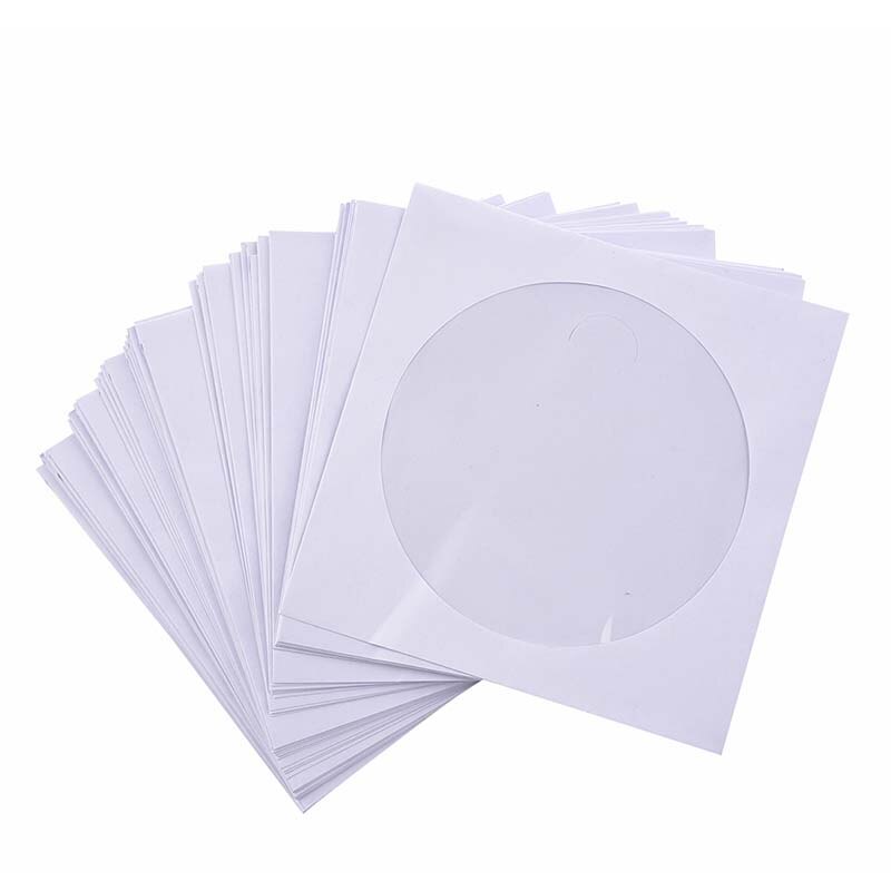50 x 5 inch CD DVD pockets flap cover envelopes