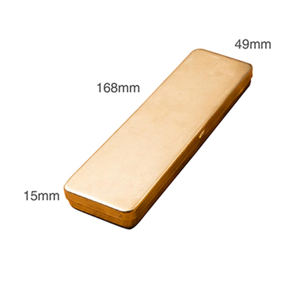 Vintage Messing Handgemaakte Pen Etui Houder Briefpapier Opbergdoos Briefpapier Container Creatieve School Kantoorbenodigdheden