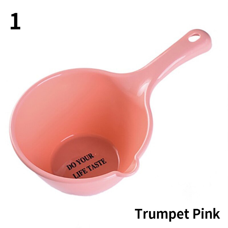 1pc Plastic Water Scoops Washing Hair Tool Children Baby Bath Scoop Thick Long Handle Cooking Kitchen Tools Gadgets: 1