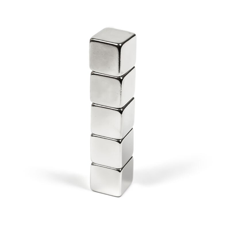 U-JOVAN 5Pcs 10*10*10Mm Super Sterke Zeldzame Aarde Magneet 10X10X10 Mm n35 Kleine Blok Krachtige Neodymium Magneten