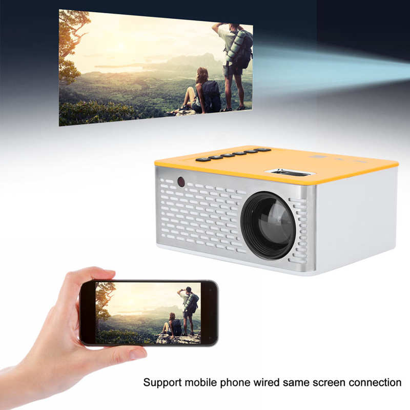 UC28D Projector Children LED Mini Portable Home Family Cinema Theater Wall TV 5V/2A 1920 x 1080 Home Projector 16: 9 projection