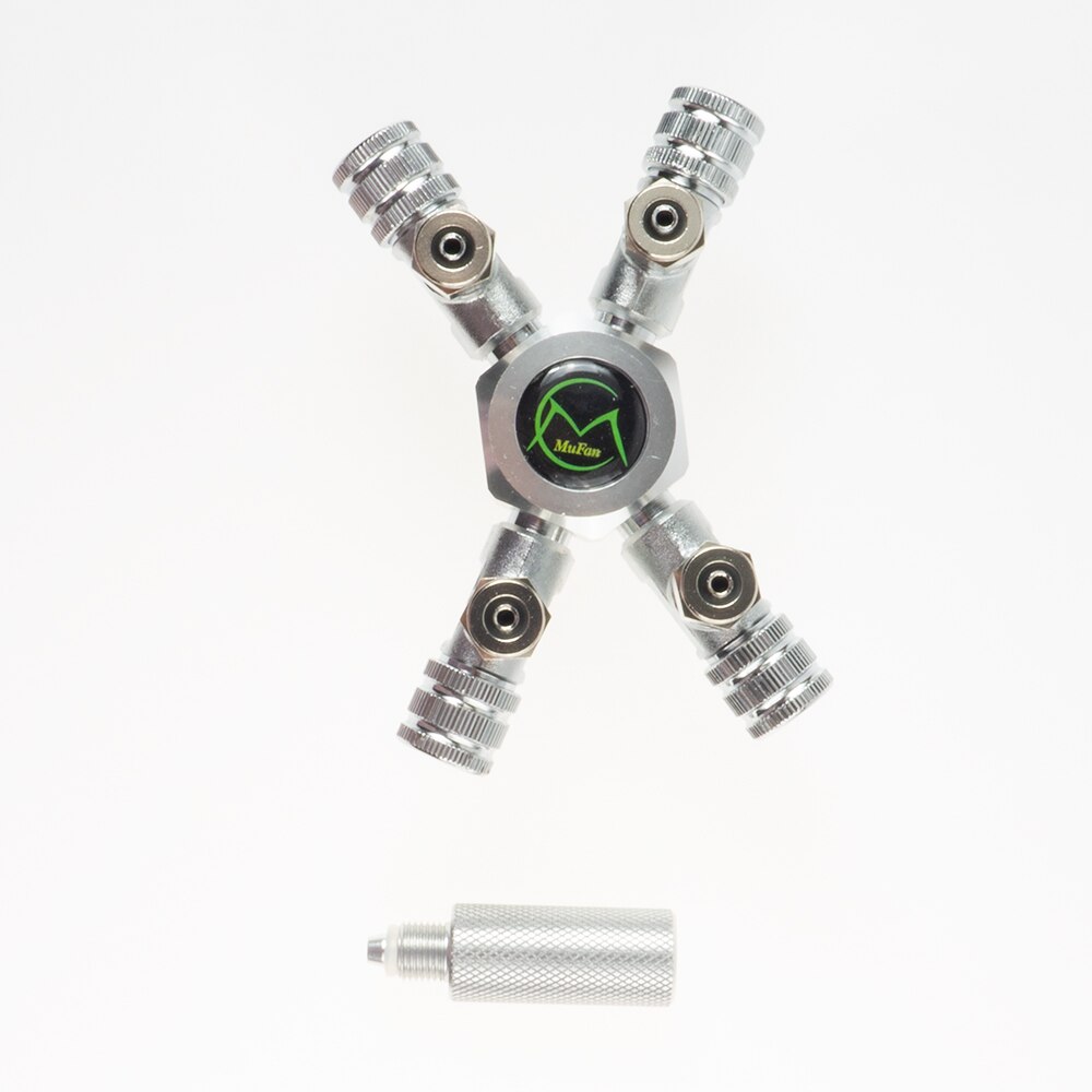 Multi Way CO2 Splitter for CO2 Regulator Planted Tank 2 - 6 Way Carbon Dioxide Distributor for Aquarium Accessories Supplies: 4 Ways