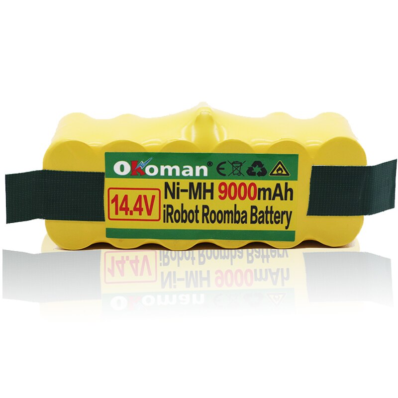 Batería de repuesto de 14,4 v para iRobot Roomba, batería de 9000mAh para iRobot Roomba Serie 500, 600, 700, 800