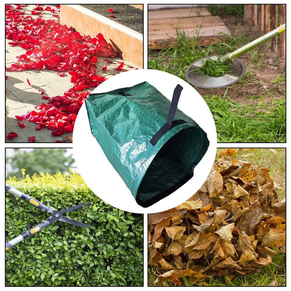 53 Gallon Large Capacity Garden Bag Foldable Resuable Leaf Waste Collection Container Storage Bag Garden Yard Dustpan