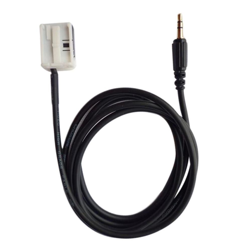 Black 3.5MM Audio AUX IN Cable Line Adapter 12P BAI 1.5m Length.12P BAI audio auxiliary adapter wire