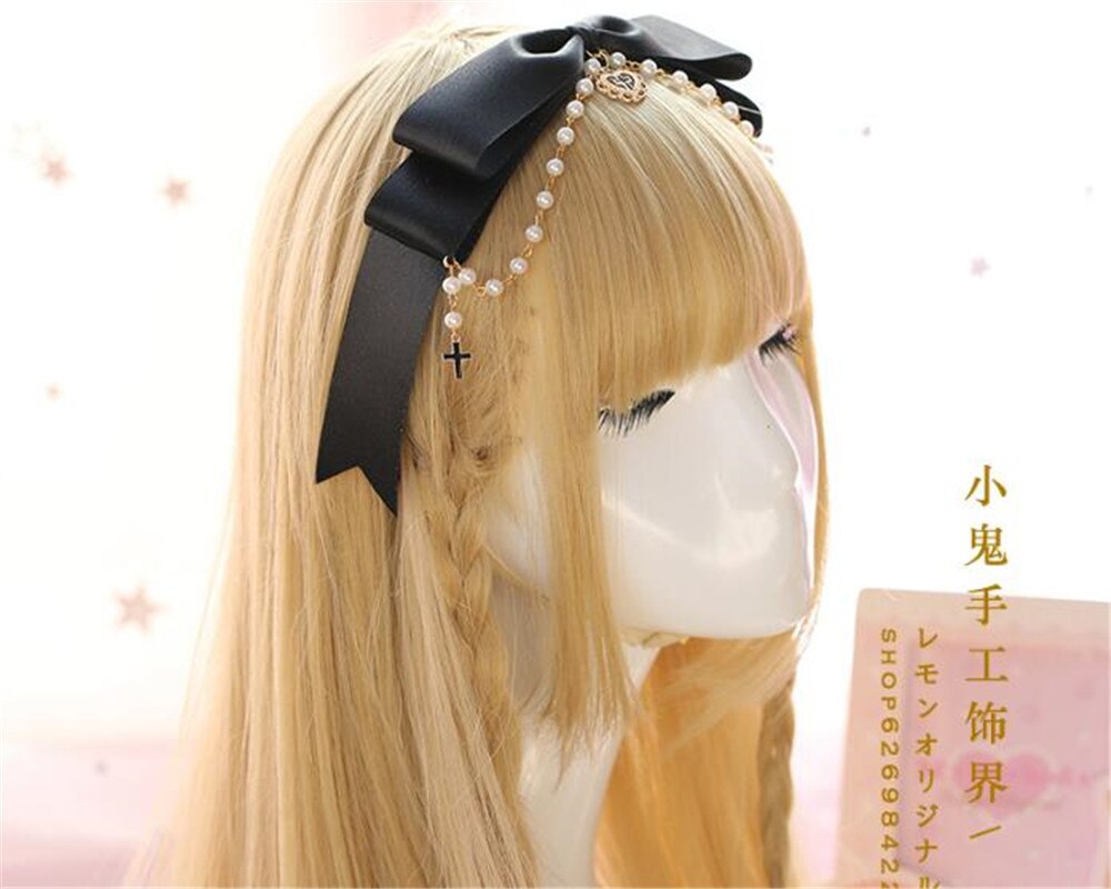 Adorno de encaje Lolita gótico verde oscuro KC horquilla para el pelo accesorios para el cabello hechos a mano tocado para mujer B464 B474