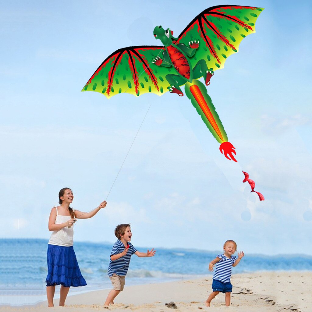 3d drage 100m drager flyvende enkelt linje med hale drager udendørs børn sjovt legetøj drage familie udendørs sportslegetøj drager til voksne