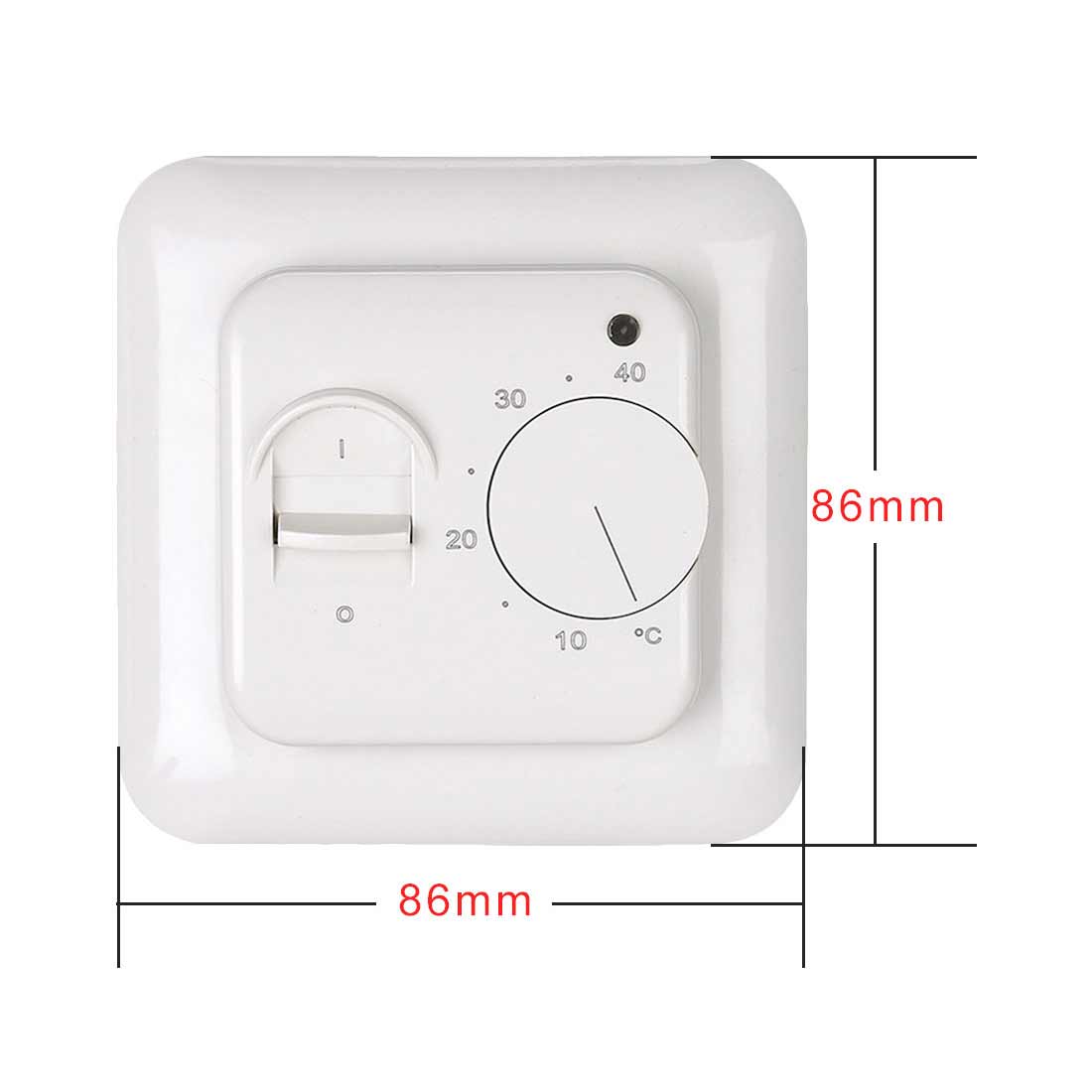 Universal Mechanical Water Electric Floor Heating Manual Room Thermostat Warm Floor Cable Temperature Controller 220V 16A 3A