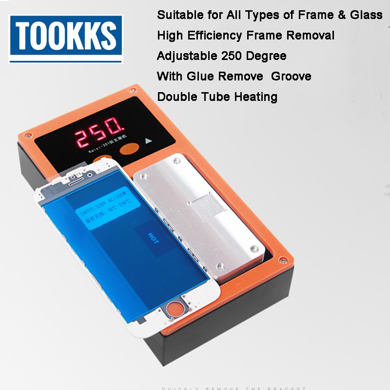 Phone Bezel Frame Separator Middle Frame Separate Heating Plate Machine for iPhone LCD Frame Separate Glue Remove machine