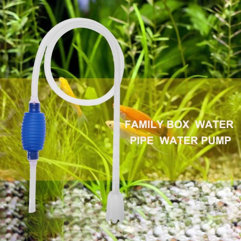Nødvendige akvarium rengøring gadgets praktisk akvarie akvarium vakuum sifon grus suge manual rensepumpe vandrør