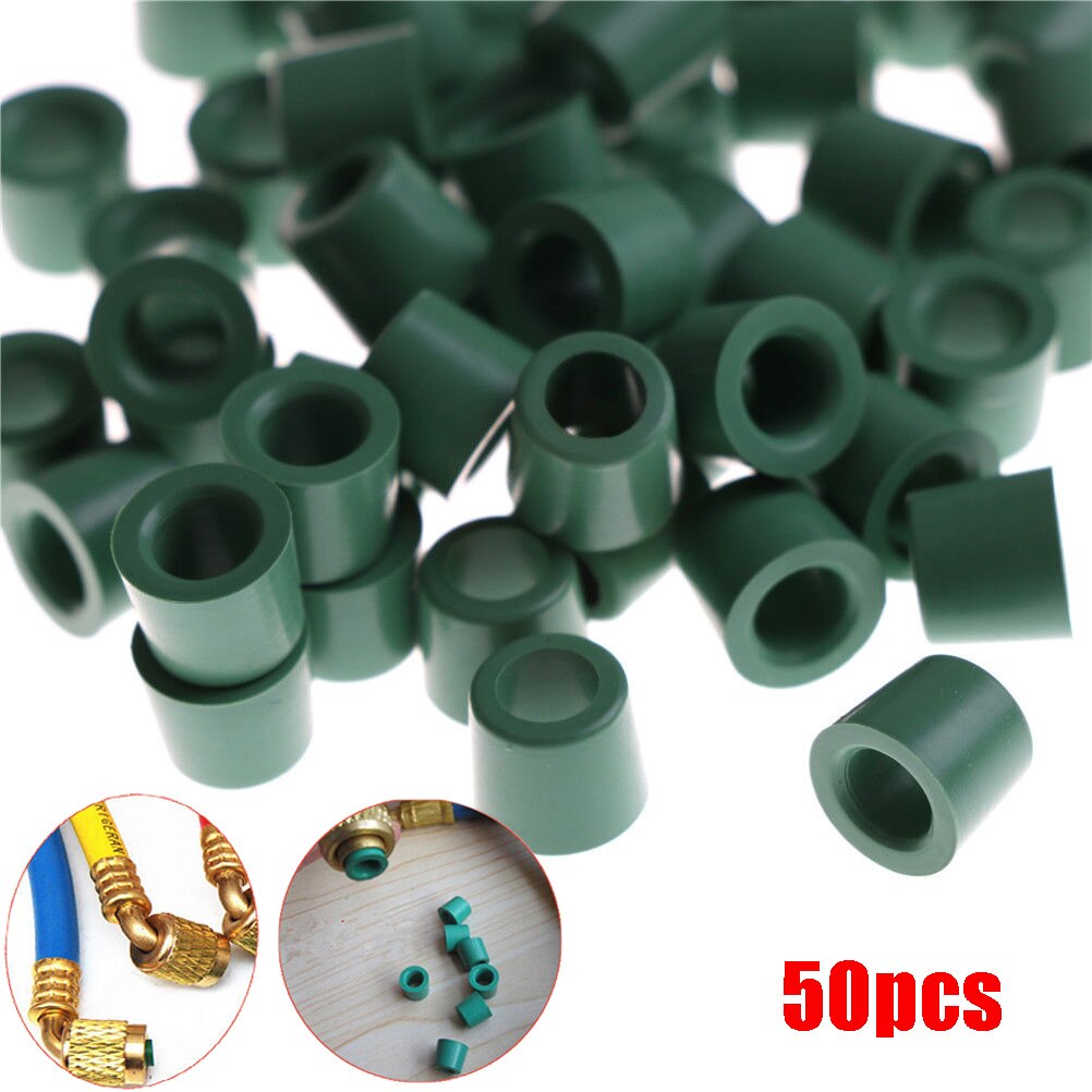 50pcs Auto AC A/C System O-ring Gasket Seals Washer Sealing Repair Kit. for Car Air Conditioning Seal Replacement Repair Kit