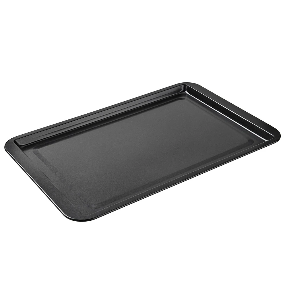 Non-Stick Rectangle Baking Pan Carbon Steel Baking Sheet Oven Tray for Biscuit Pie Pizza Roast Muffin Bread Bakeware: Orange