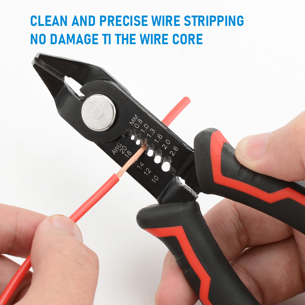 Alicates pelacables, cortador pelado automático, prensado de cables, herramientas de reparación de electricista, herramienta pelacables, herramientas manuales