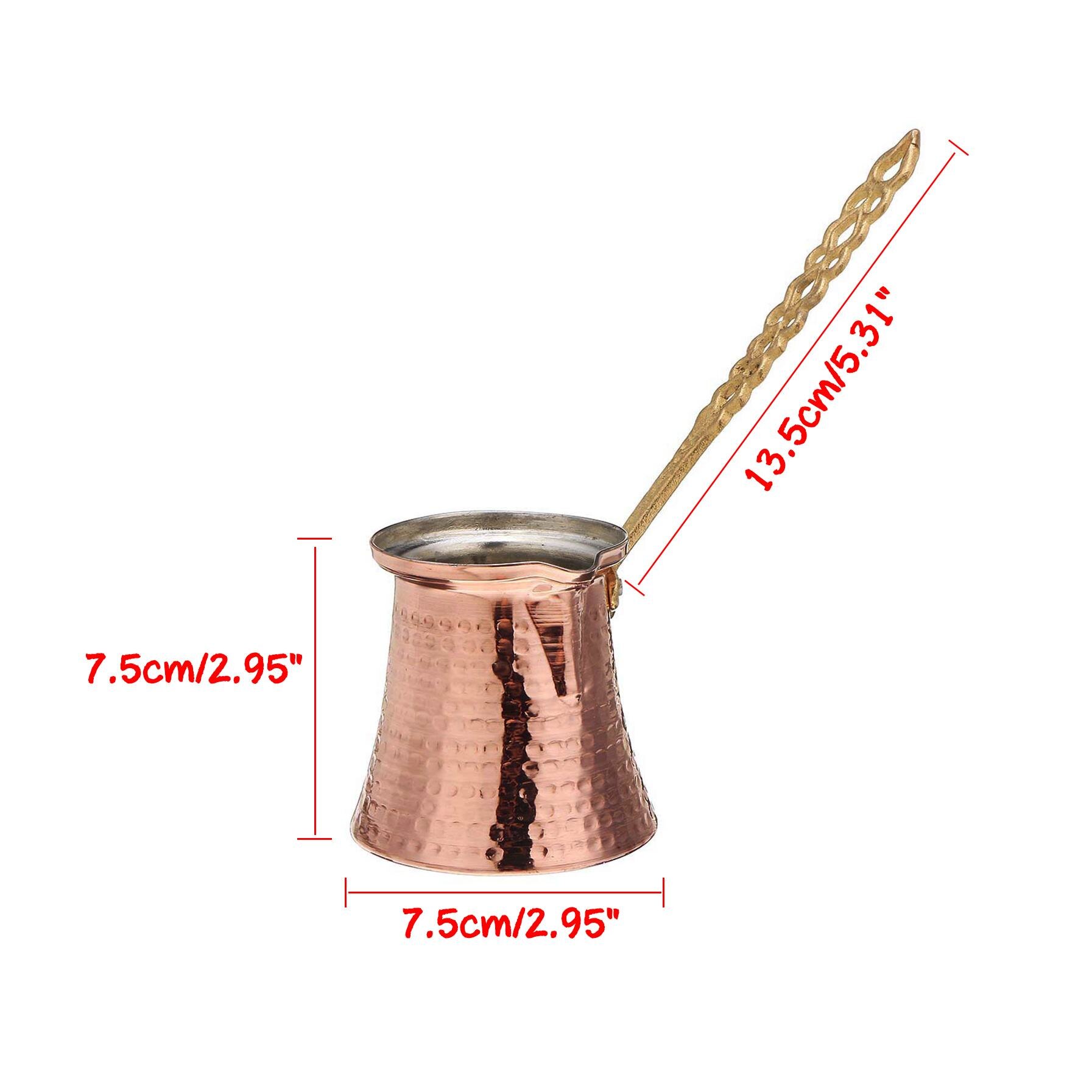 Turkse koffiekan, 500 ml, elektrische Turkse koffiekan, espresso, inductie, koffiemachine, melkkan, mokkakan met handvat, mocha pot, Turkse koffiepot voor thuis, kantoor, reizen, mokka-thee