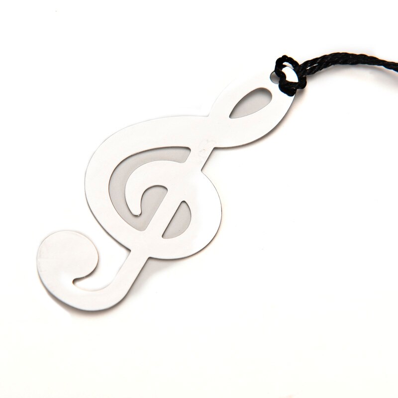 Edelstaal hanger, gitaar met muzieknoten op de hals
