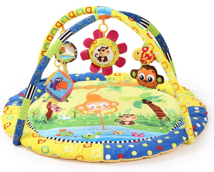 Baby Play Mat Baby Muziek Speelmat Educatief Speelgoed Kids Tapijt Kinderen Playmat Pasgeboren Gym Mat Met Frame: Monkey