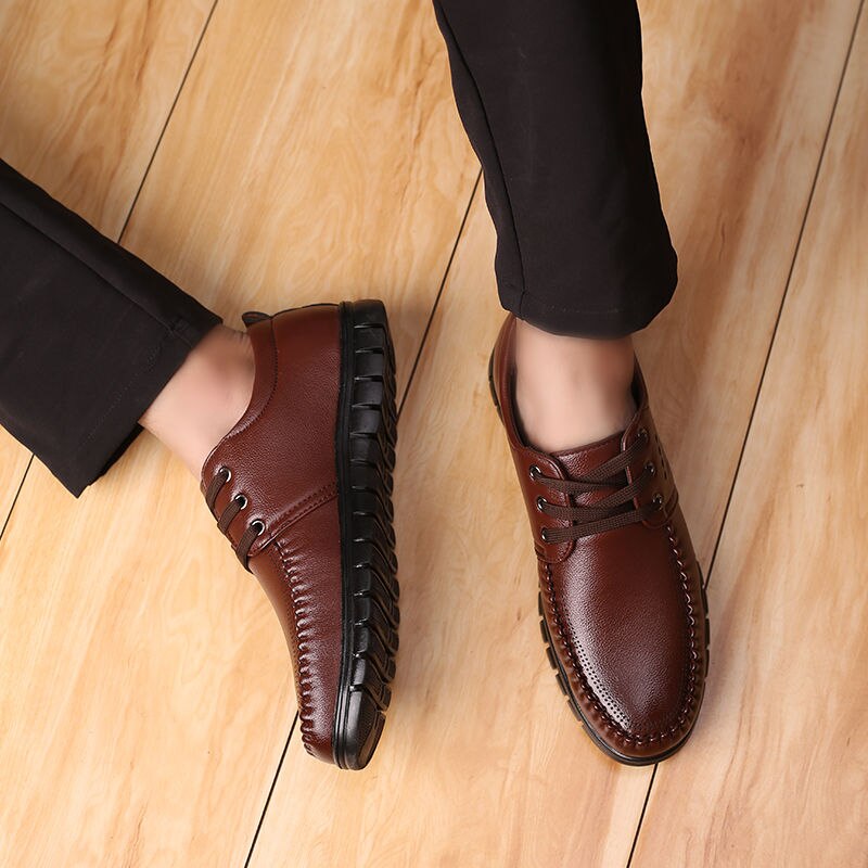 Acebuy 2 heren trouwschoenen heren zakelijke casual schoenen herenschoenen zachte zool platte schoenen