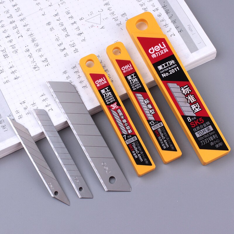 Utility Knife Replacement Blades, Snap Off Blades for Universal Art Knife,Carbon Steel Blades Use in Office, Home, Arts, Crafts
