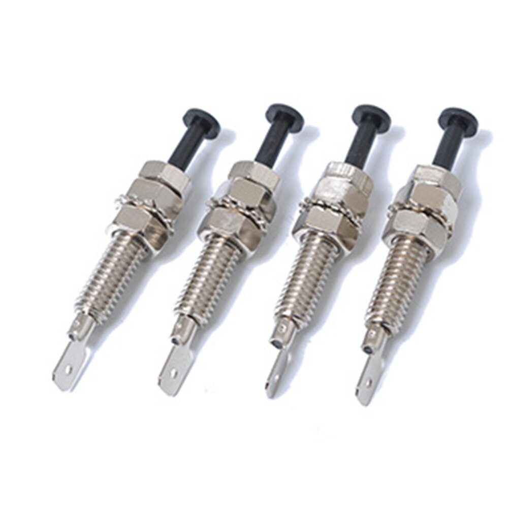 4pack Universal Hood Pin Trigger Screw Switch 70mm Length Car Engine Switch