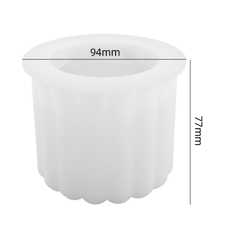 Candle Jar Molds, Silicone Concrete Molds for Candle Holder with Lids, Candle Cup Cement Molds for Candle Making Supplies: DEEP BLUE