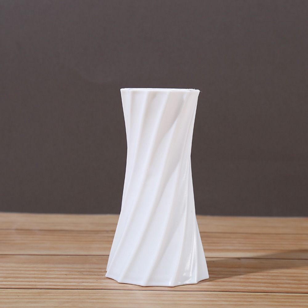 Vaso colorato in plastica, durevole, liscio, realizzato a mano, vaso da fiori, resistente alla rottura, contenitore in vaso, ornamenti, decorazioni per matrimoni