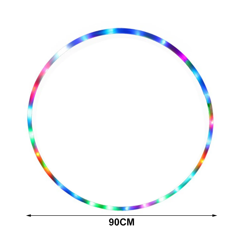 Crossfit folding exercise circle fitness equipment led color fitness circle performing arts abdominal weight loss light fitness: Pink