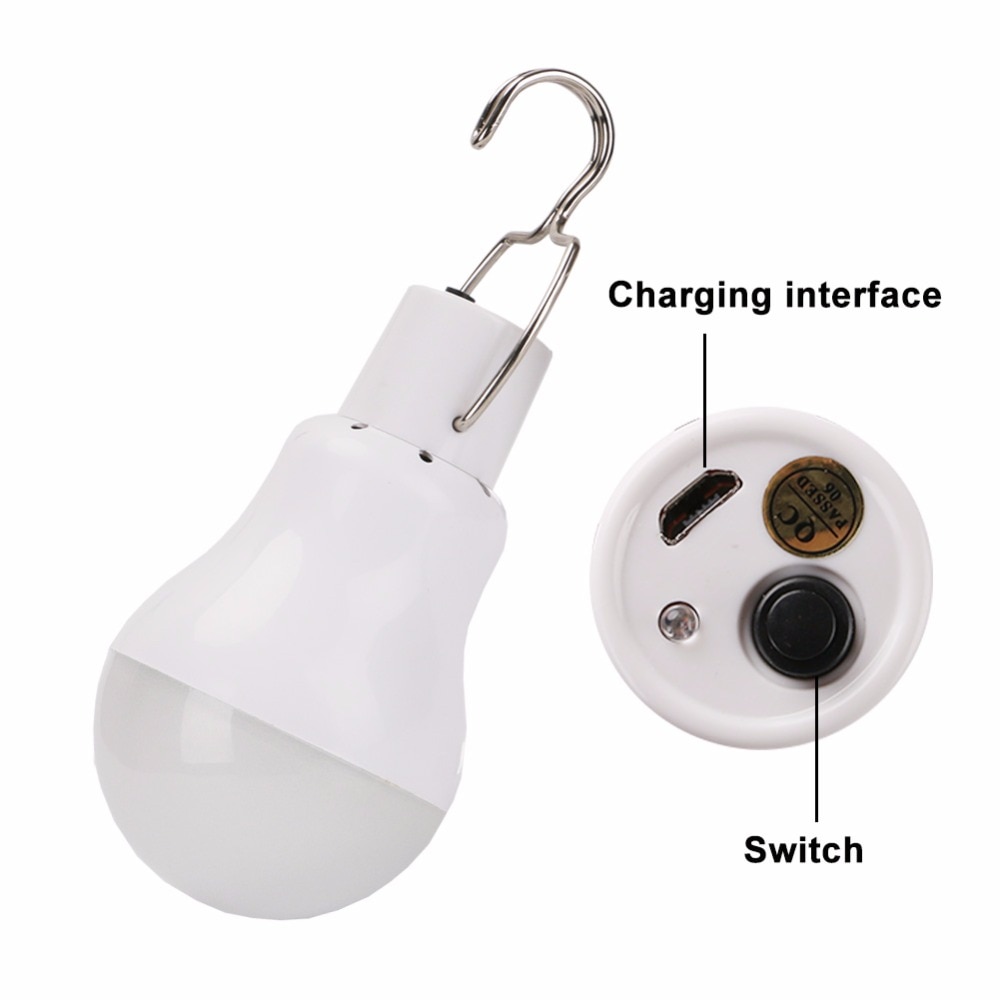15W 130LM Solar Lamp Aangedreven Draagbare Led Lamp Licht Solar Led Verlichting Zonnepaneel Kamp Tent Nacht Vissen licht