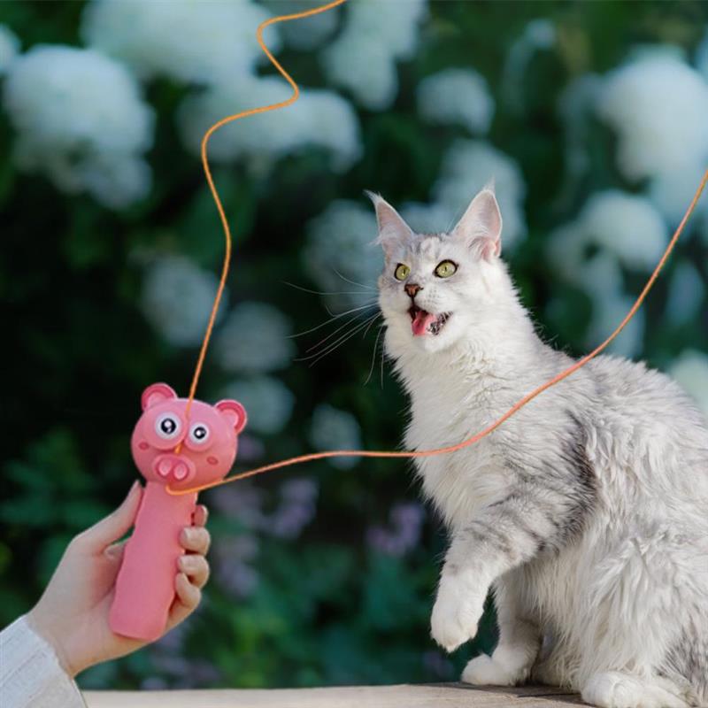 Schnur Seil Startprogramm Thruste Propeller Spielzeug Nette Katze Schnur Regler Seil Fliegen Schwimm Neuheit draussen Spielzeug Weihnachten