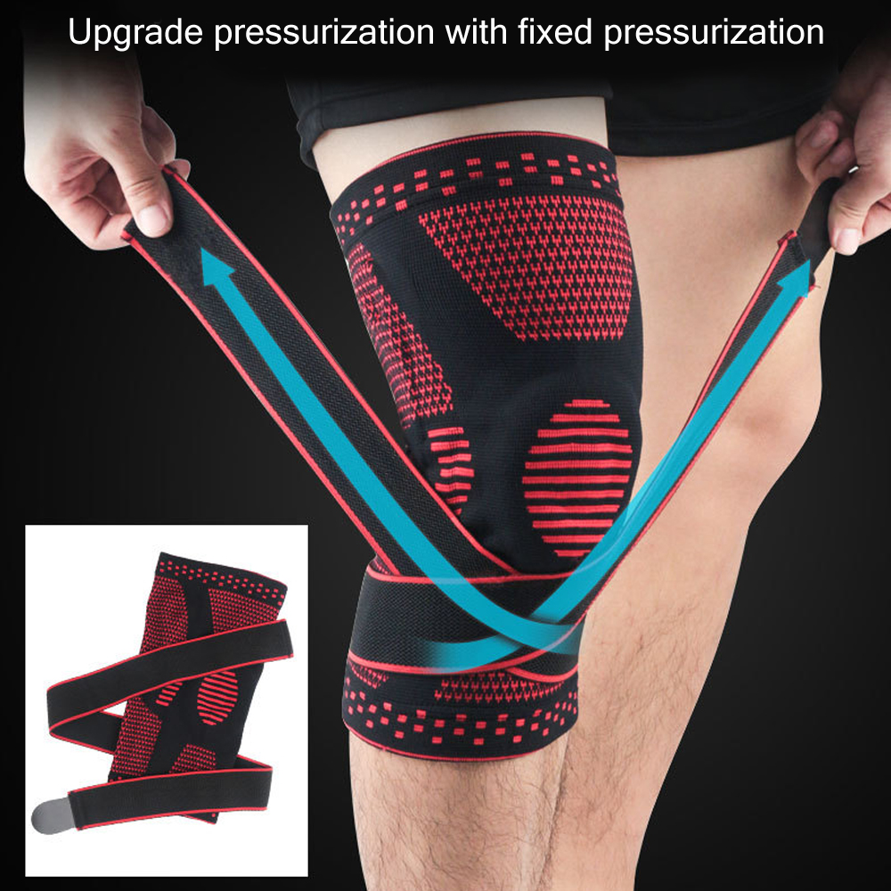 Genouillère de compression avec stabilisateur latéral pour adultes, attelle de sport, soutien du genou, déchirure du ménisque, basket-ball, Li-, instituts oto, 1 pièce
