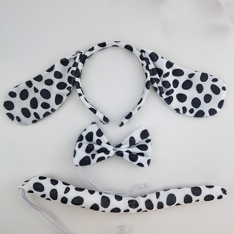 Kids Kinderen Meisje Dier Kostuum Hond Dalmatische Cosplay Hoofdband Tutu Rok Tie Party Props Baby Shower Halloween