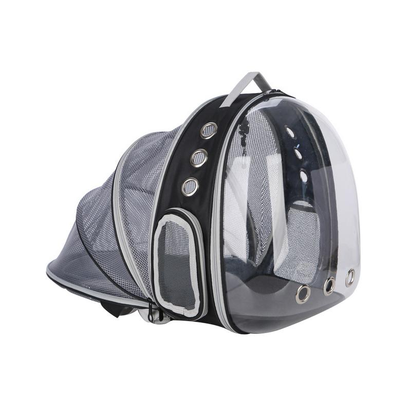 Transportín para gatos portátil, bolsa de transporte multifunción plegable perro, cápsula de espacio grande, hombro de burbuja, mochila para mascotas, jaula para tienda