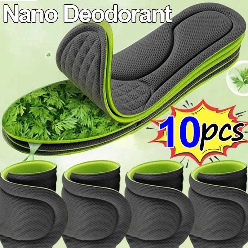 2/10 Stück weiche Erinnerung-Schaum-Einlegesohlen für Schuhe, schweißabsorbierende, atmungsaktive Deodorant-Einlegesohle für Füße, orthopädische Schwamm-Einlagen