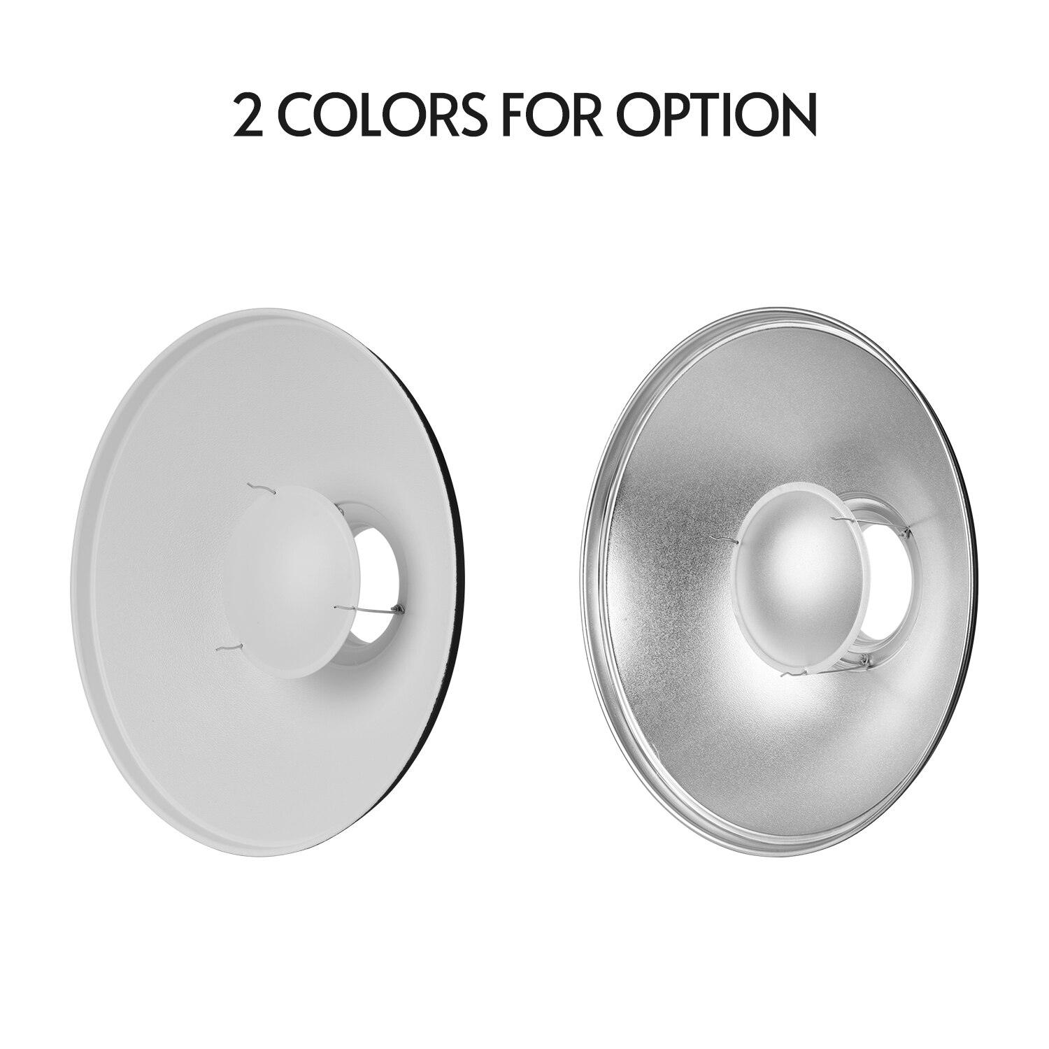 16 Inch Beauty Dish Studio Photography Reflector Diffuser with Honeycomb Soft Cloth for Bowens Mount Speedlite Strobe Light