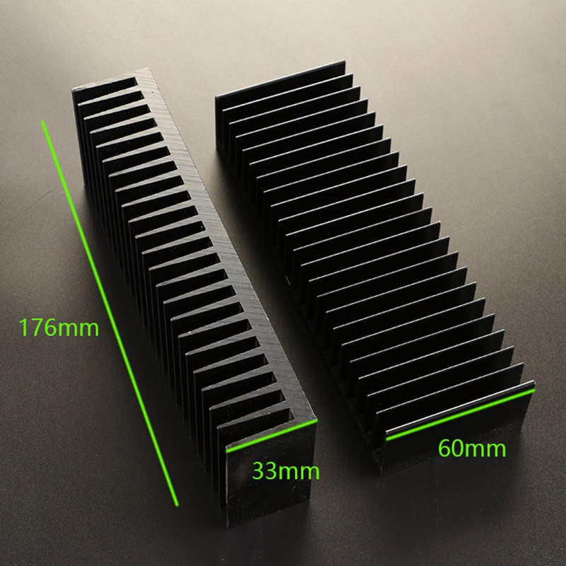 1 pièces Épaississement Dissipateur Thermique En Aluminium Dissipateur De Chaleur Radiateur Ailette De Refroidissement pour 1969 LM3886 Amplificateur De Puissance